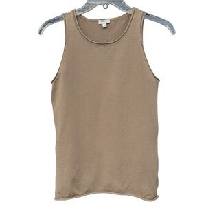 Splendid x CeliaJane Ribbed Tank Top | Women’s M Taupe Knit Layering Basic